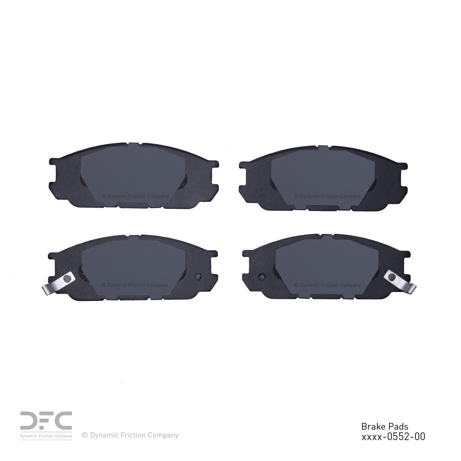 Dynamic Friction 5000 Advanced Brake Pads Without Hardware - 1551-0552-00
