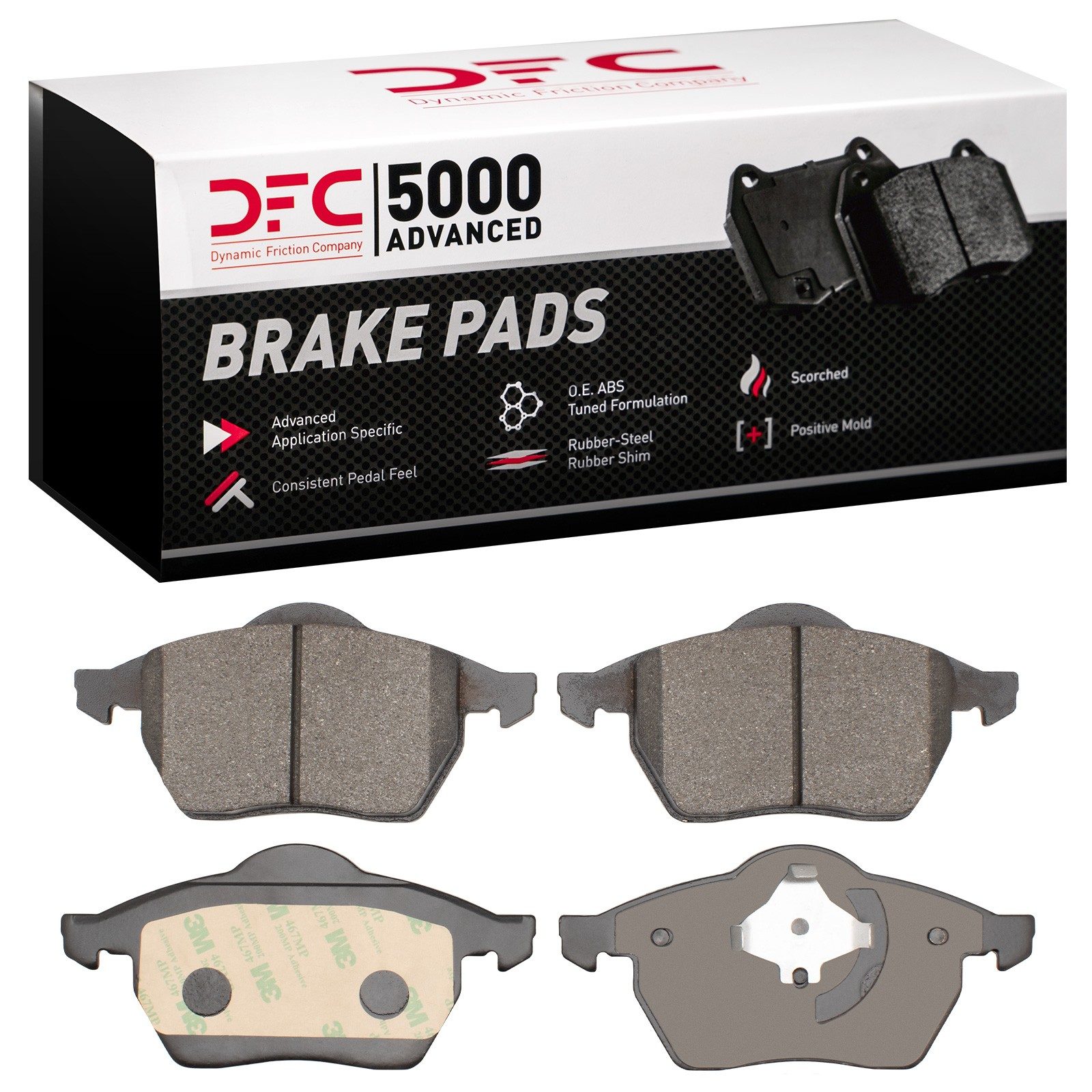 DFC Front 5000 Advanced Low-Metallic Brake Pads (4 Pads) — image 2