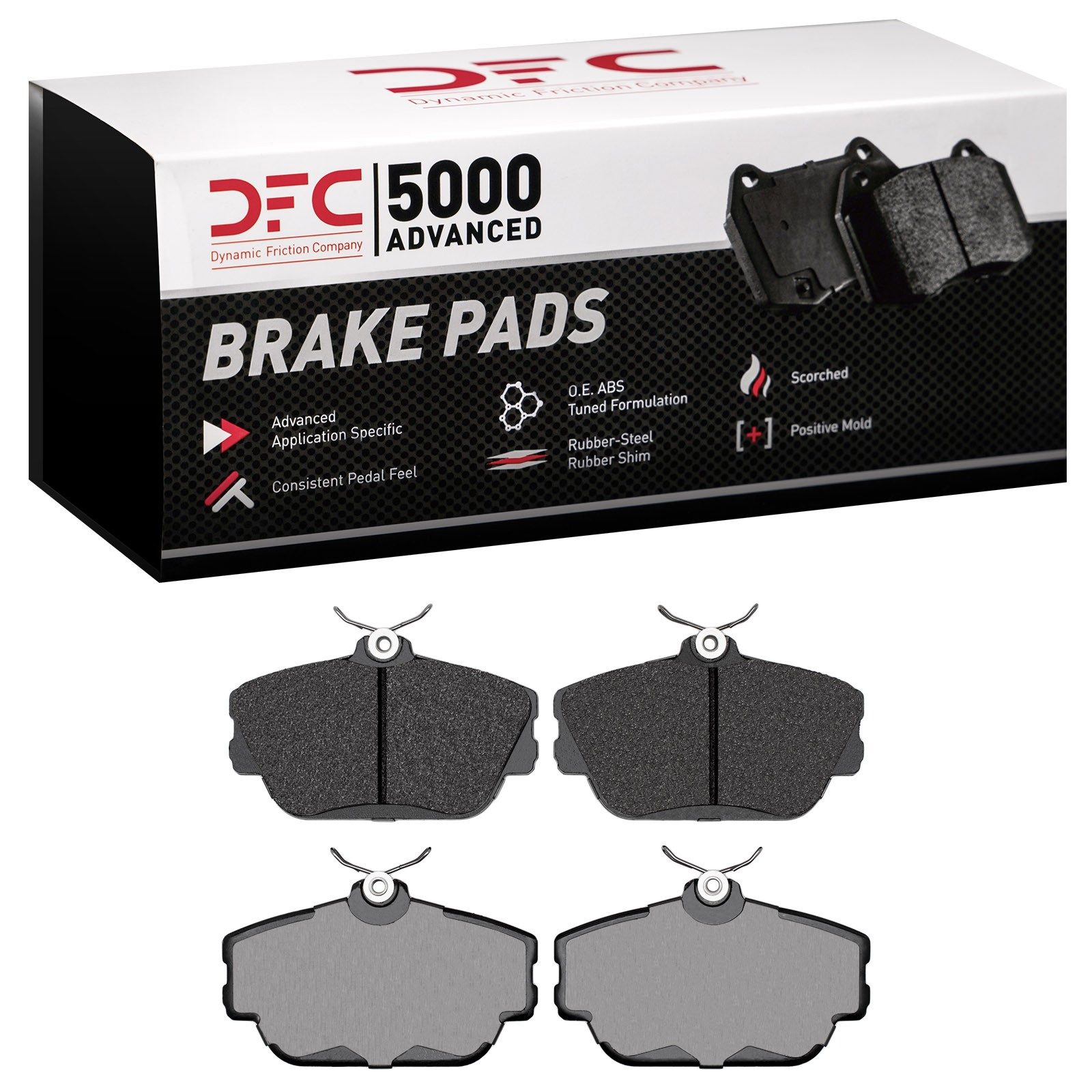 Dynamic Friction 5000 Advanced Brake Pads Without Hardware - 1551-0598-00 — image 2