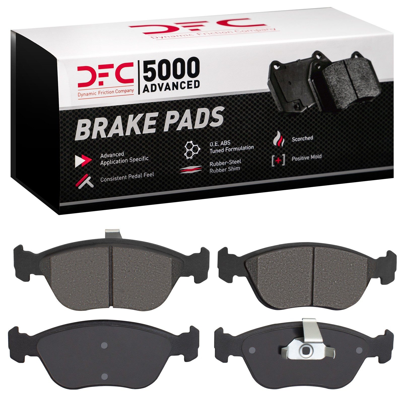 Dynamic Friction 5000 Advanced Brake Pads Without Hardware - 1551-0618-00 — image 3