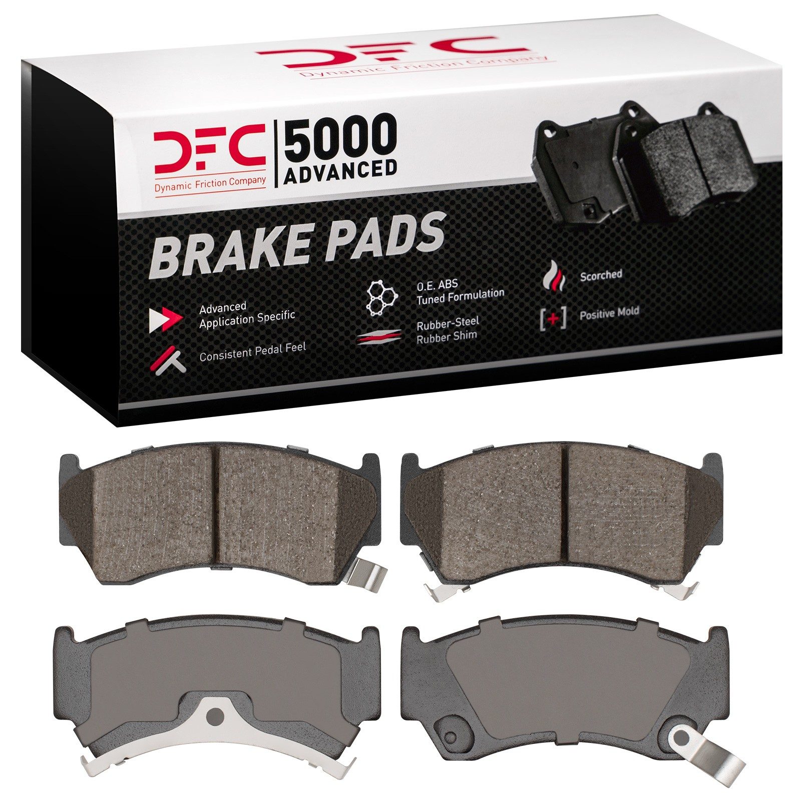 Dynamic Friction 5000 Advanced Brake Pads Without Hardware - 1551-0668-00 — image 2