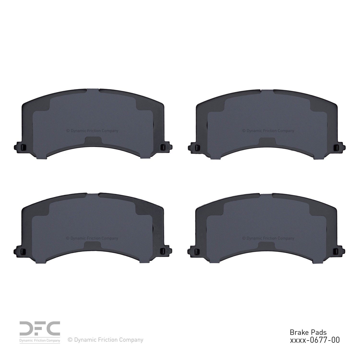 Dynamic Friction 5000 Advanced Brake Pads Without Hardware - 1551-0677-00