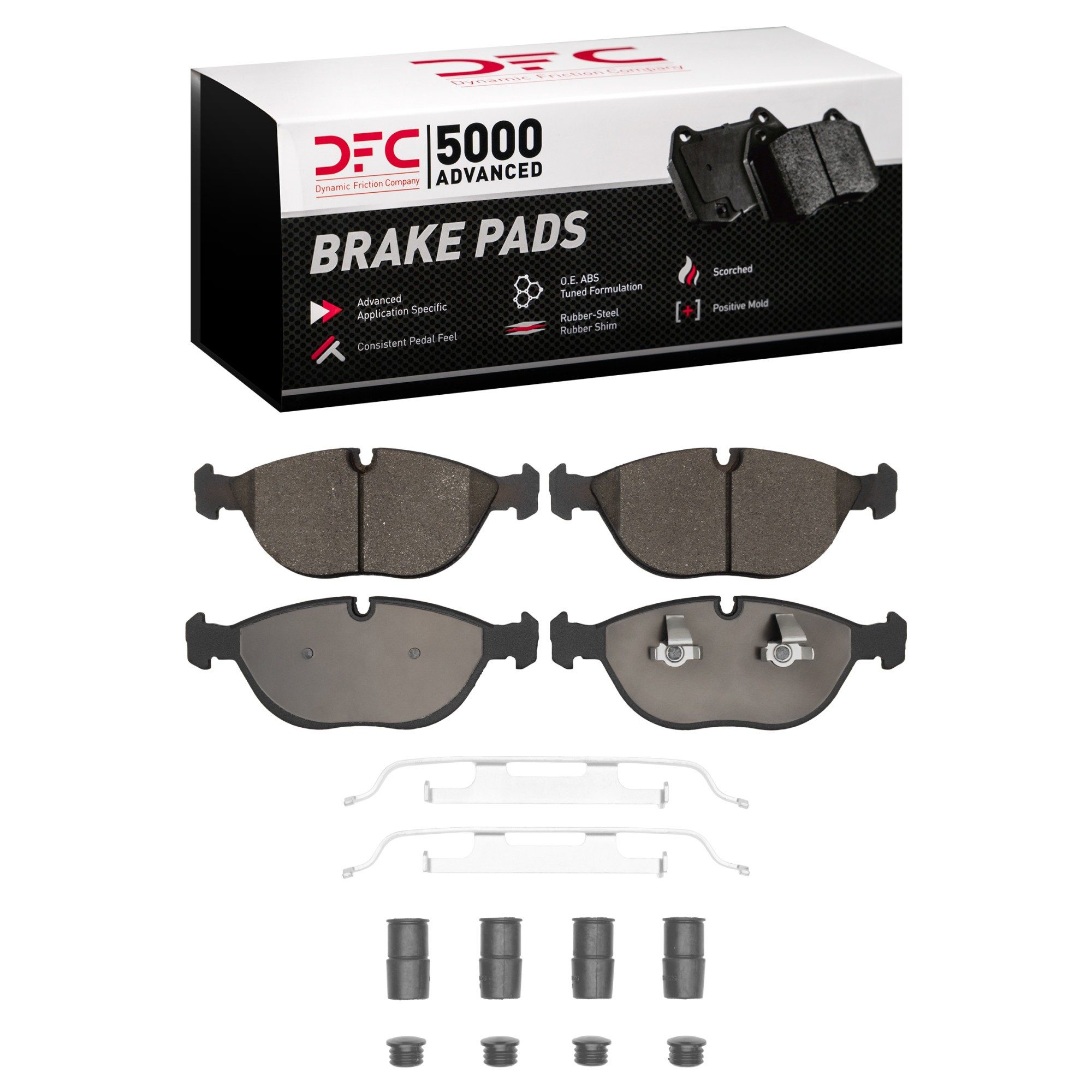 DFC Front 5000 Advanced Low-Metallic Brake Pads (4 Pads)