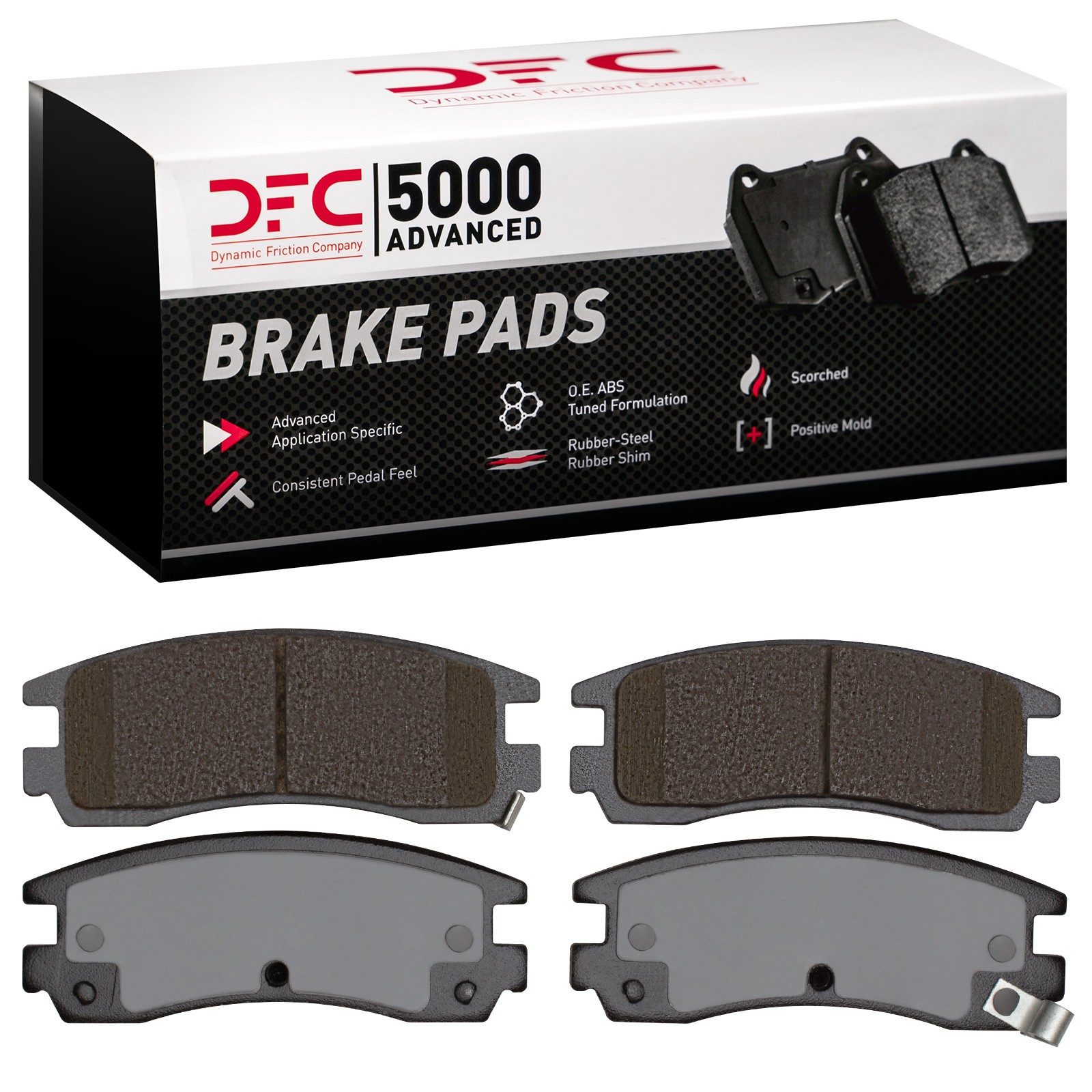 DFC Rear 5000 Advanced Ceramic Brake Pads (4 Pads) — image 2
