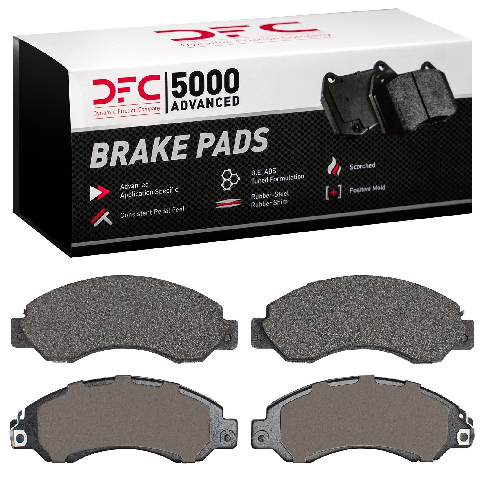 Dynamic Friction 5000 Advanced Brake Pads Without Hardware - 1551-0701-00 — image 2