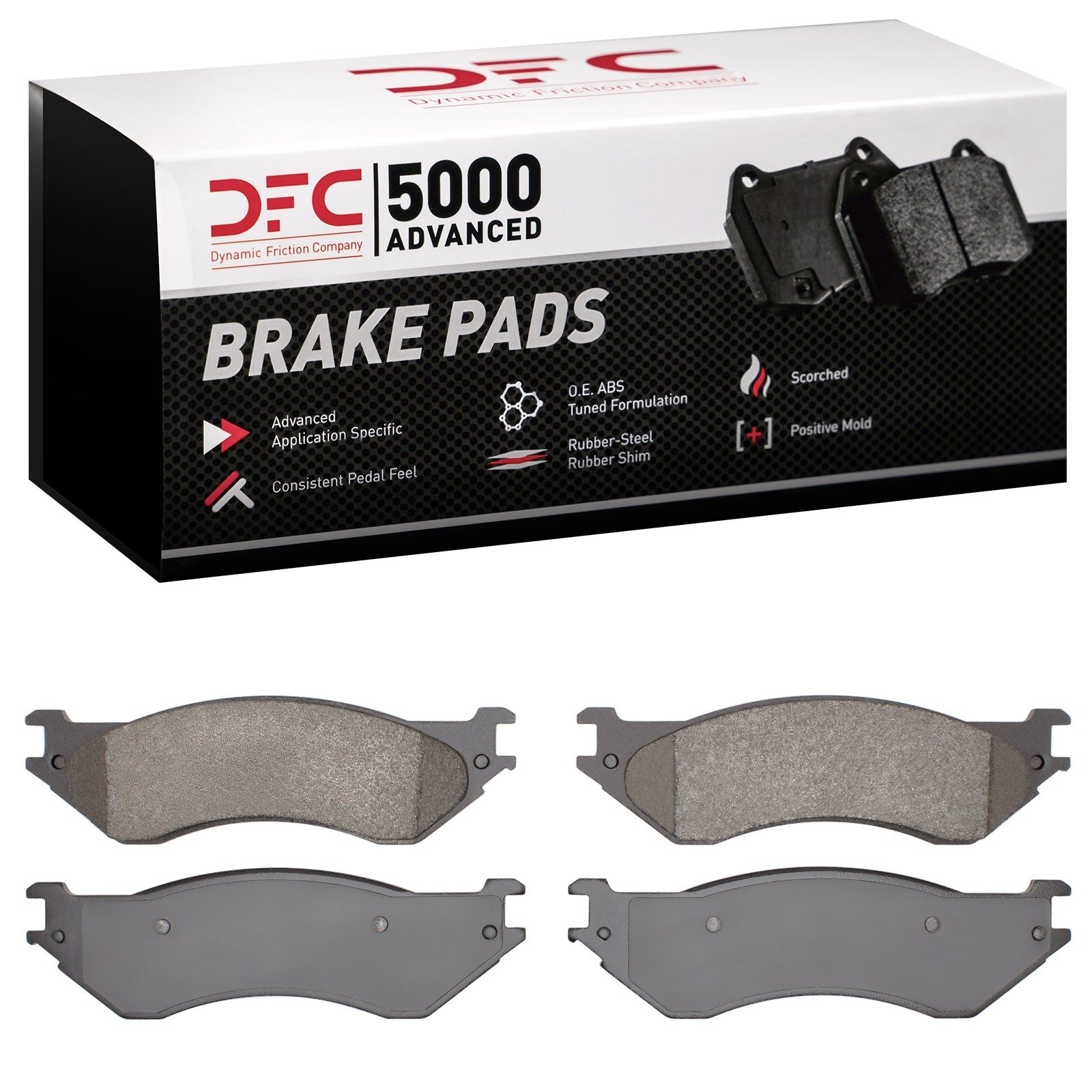 Dynamic Friction 5000 Advanced Brake Pads Without Hardware - 1551-0702-10 — image 2