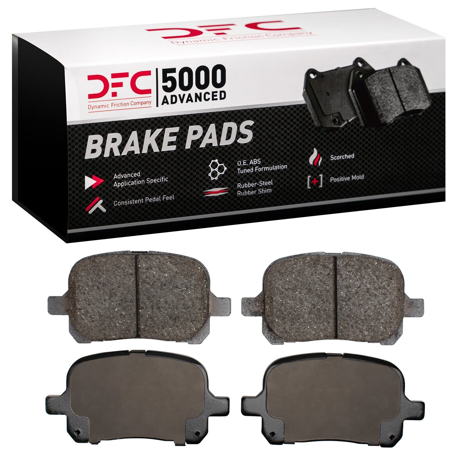 Dynamic Friction 5000 Advanced Brake Pads Without Hardware - 1551-0707-00 — image 2