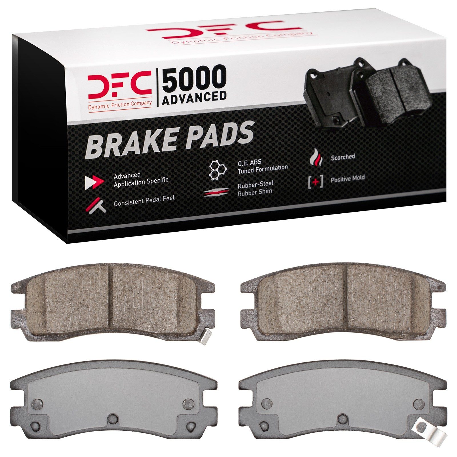 DFC Rear 5000 Advanced Ceramic Brake Pads (4 Pads) — image 3