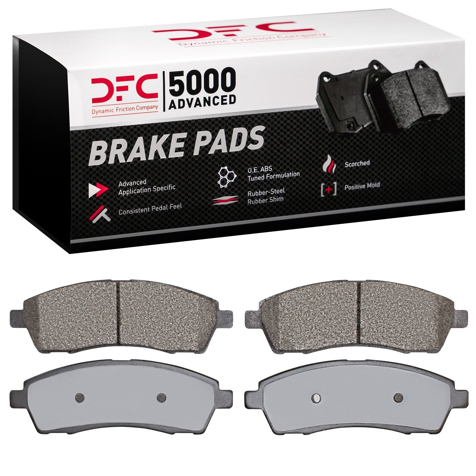 Dynamic Friction 5000 Advanced Brake Pads Without Hardware - 1551-0757-00 — image 2
