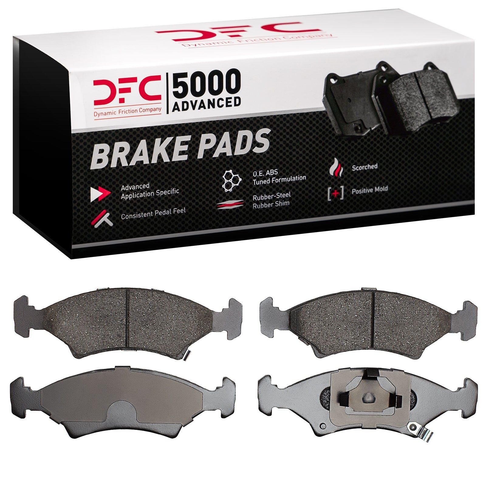Dynamic Friction 5000 Advanced Brake Pads Without Hardware - 1551-0766-00 — image 2