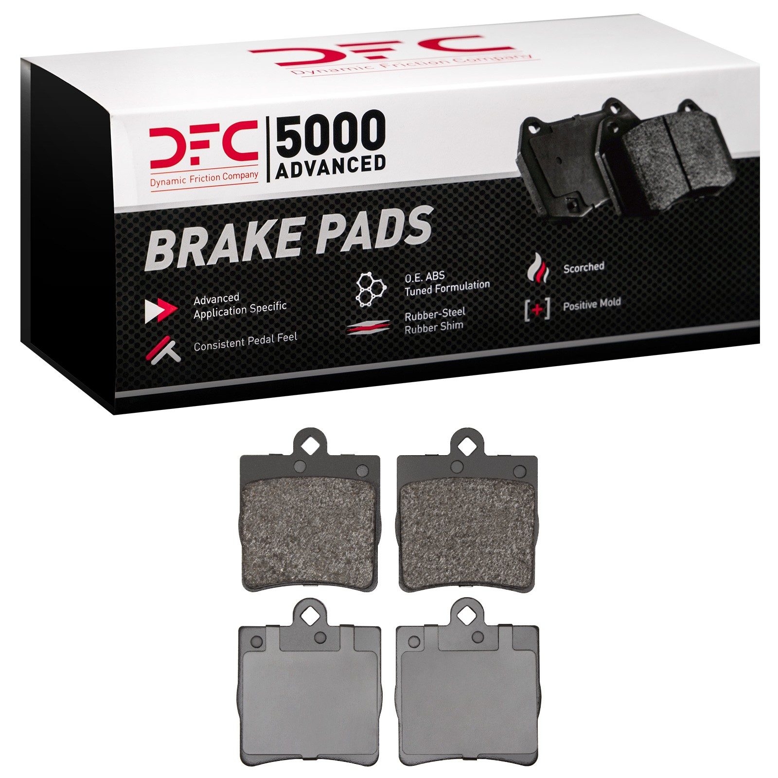 DFC Rear 5000 Advanced Low-Metallic Brake Pads (4 Pads) — image 2