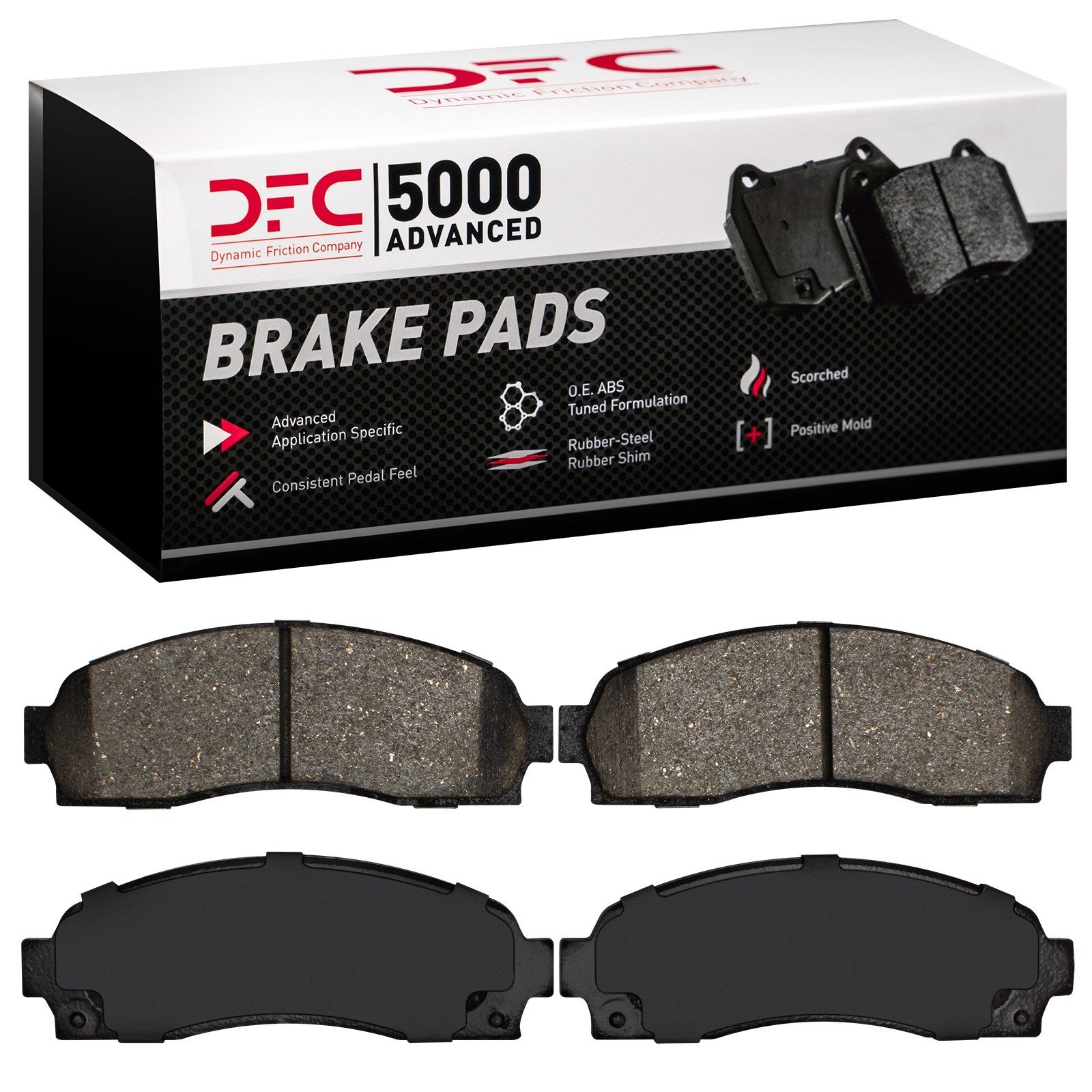 DFC Front 5000 Advanced Ceramic Brake Pads (4 Pads) — image 2