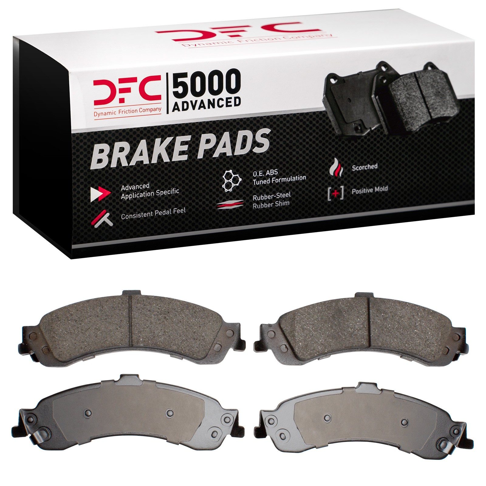 DFC Rear 5000 Advanced Ceramic Brake Pads (4 Pads) — image 2