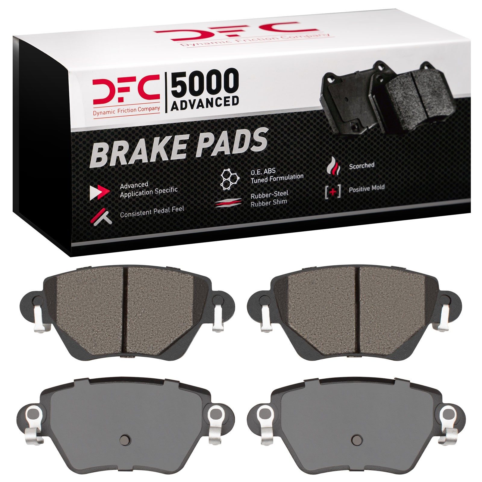 Dynamic Friction 5000 Advanced Brake Pads Without Hardware - 1551-0911-00 — image 2