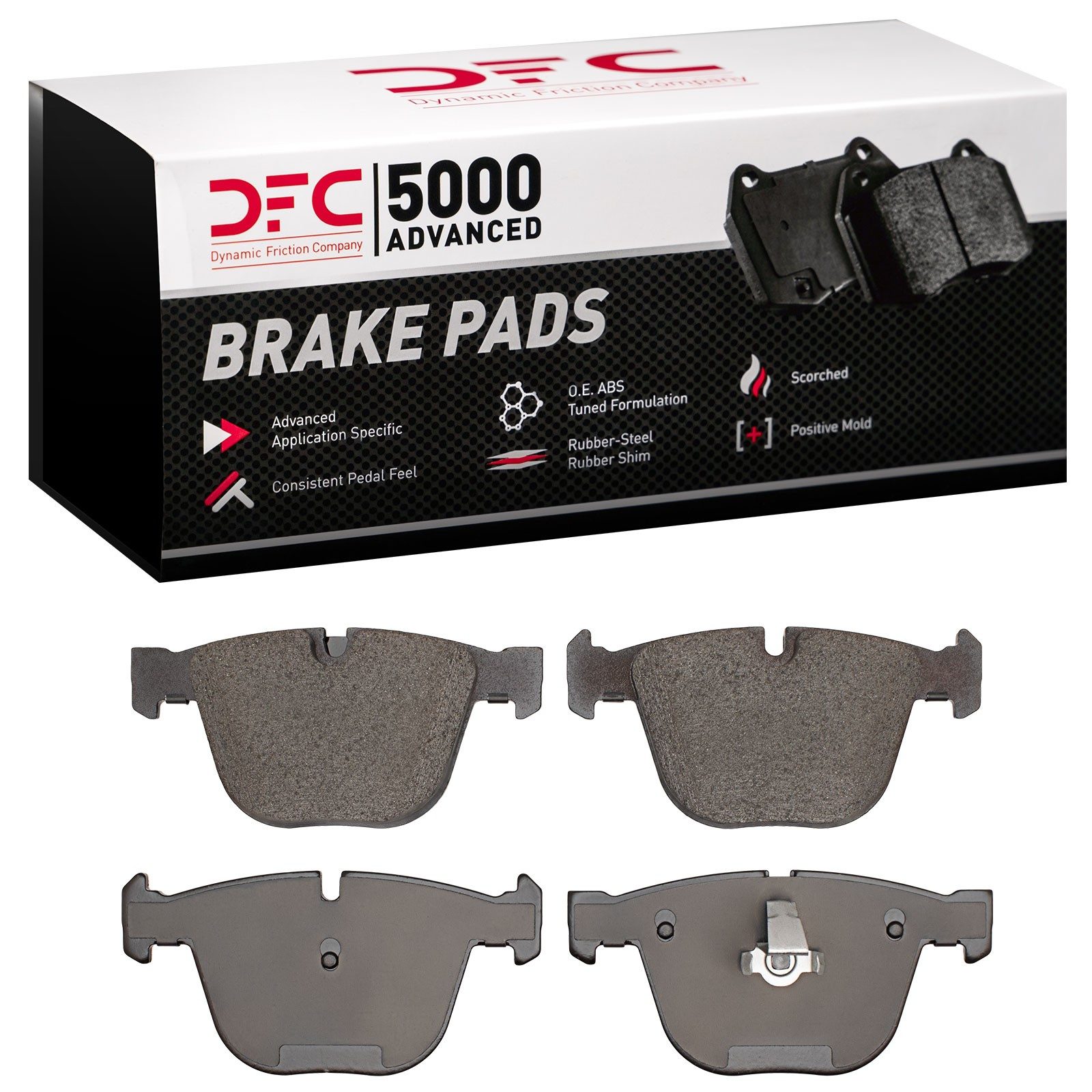 DFC Rear 5000 Advanced Low-Metallic Brake Pads (4 Pads) — image 2