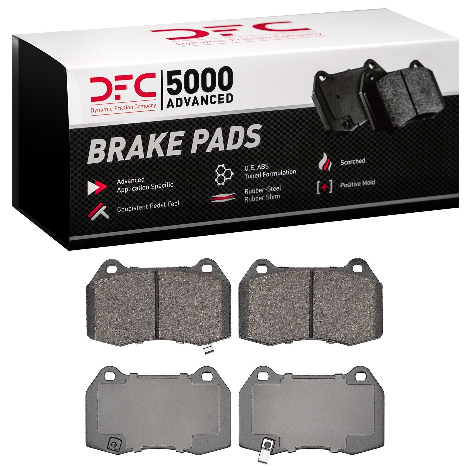 DFC 5000 Advanced Low-Metallic Brake Pads (4 Pads) — image 2