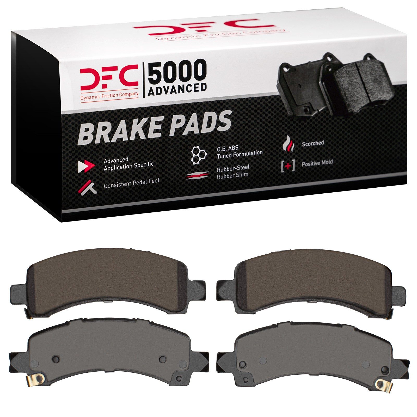 DFC Rear 5000 Advanced Ceramic Brake Pads (4 Pads) — image 2