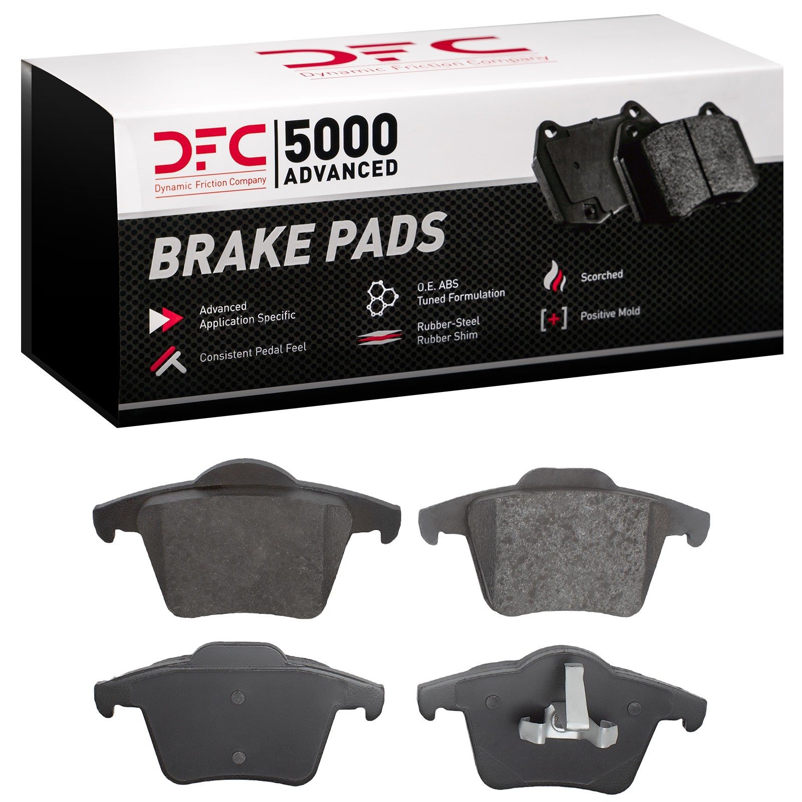 DFC 5000 Advanced Low-Metallic Brake Pads (4 Pads) — image 2