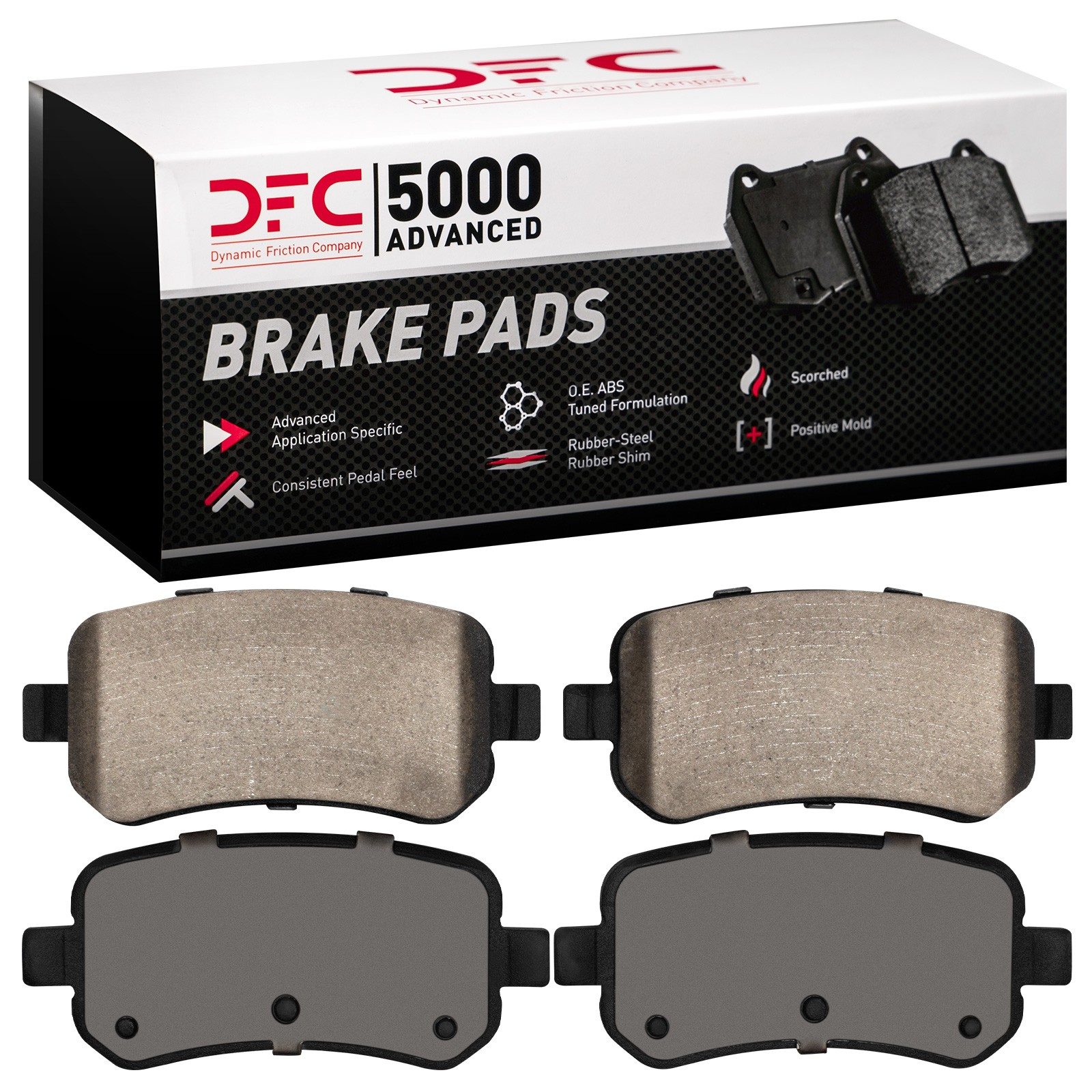 DFC Rear 5000 Advanced Ceramic Brake Pads (4 Pads) — image 2