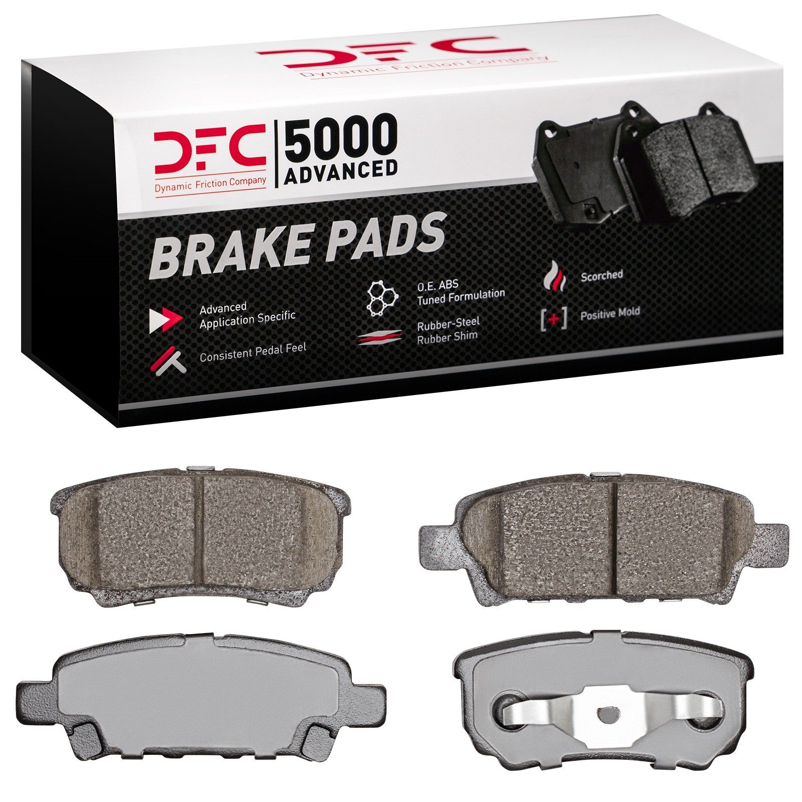DFC Rear 5000 Advanced Ceramic Brake Pads (4 Pads) — image 2