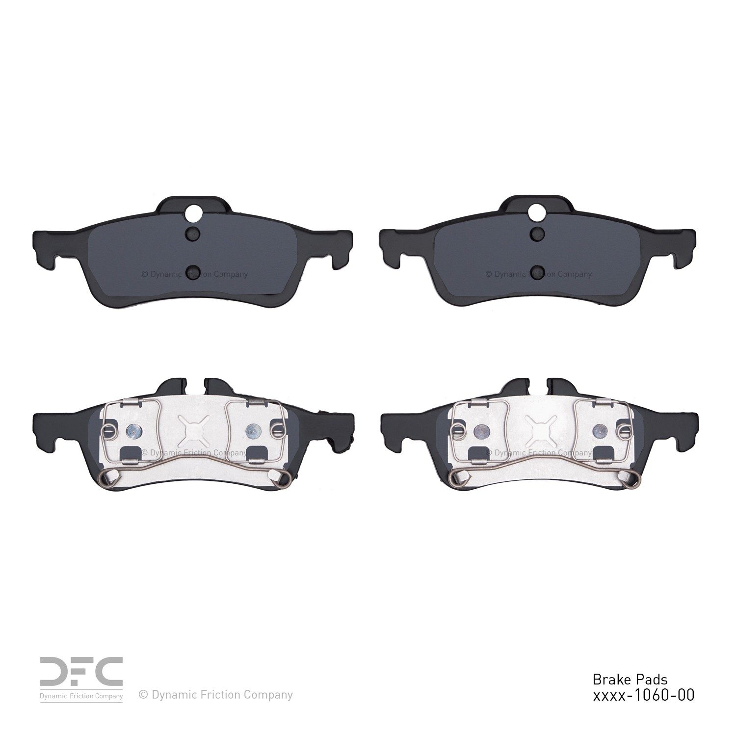 Dynamic Friction 5000 Advanced Brake Pads Without Hardware - 1551-1060-00