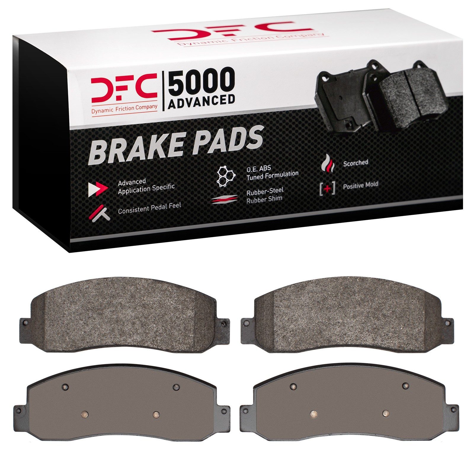 Dynamic Friction 5000 Advanced Brake Pads Without Hardware - 1551-1069-00 — image 2
