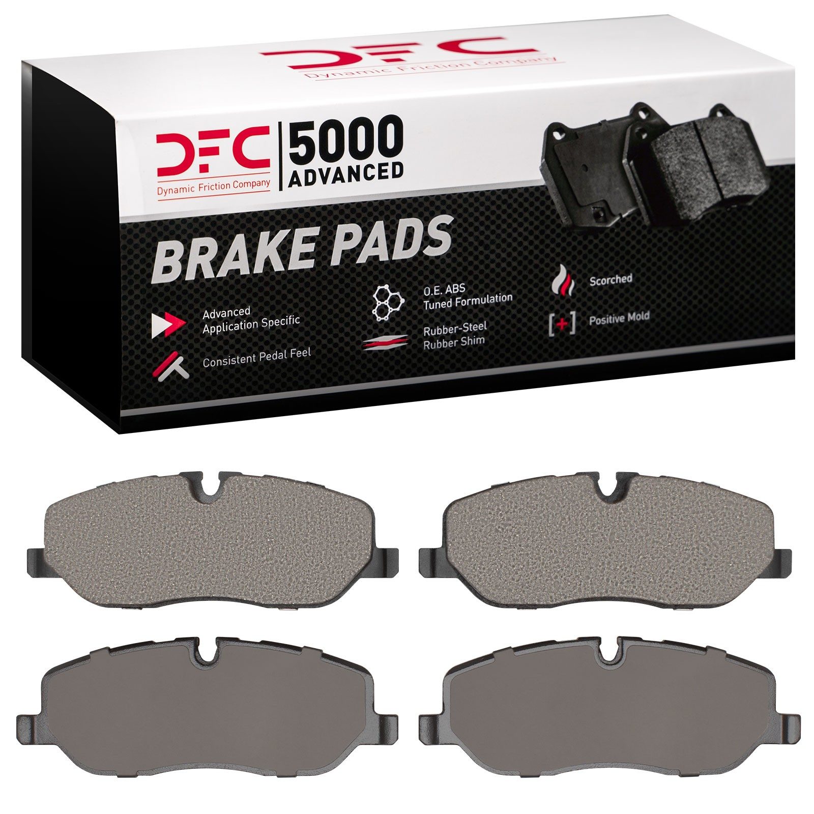 Dynamic Friction 5000 Advanced Brake Pads Without Hardware - 1551-1098-00 — image 2
