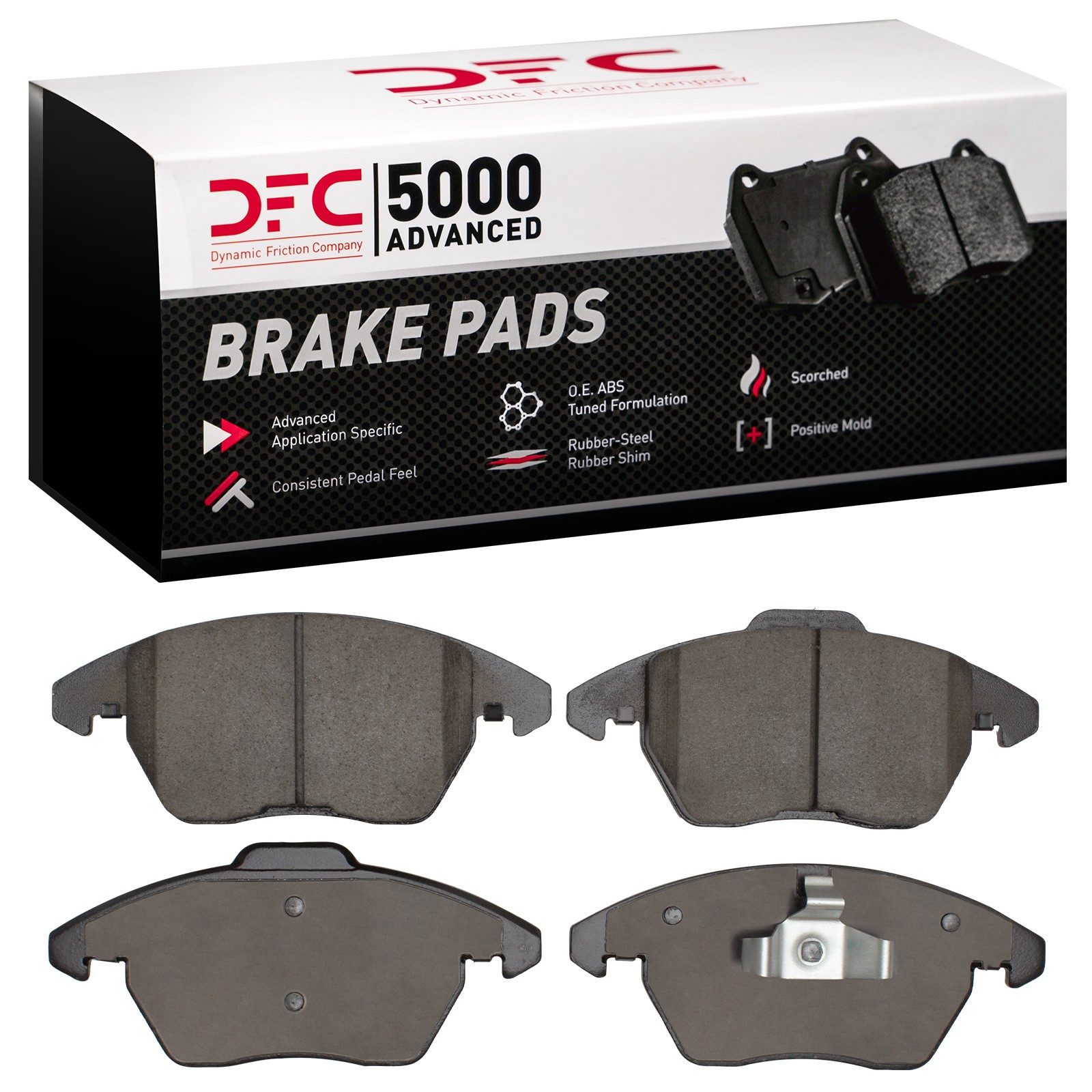 Dynamic Friction 5000 Advanced Brake Pads Without Hardware - 1551-1107-20 — image 2
