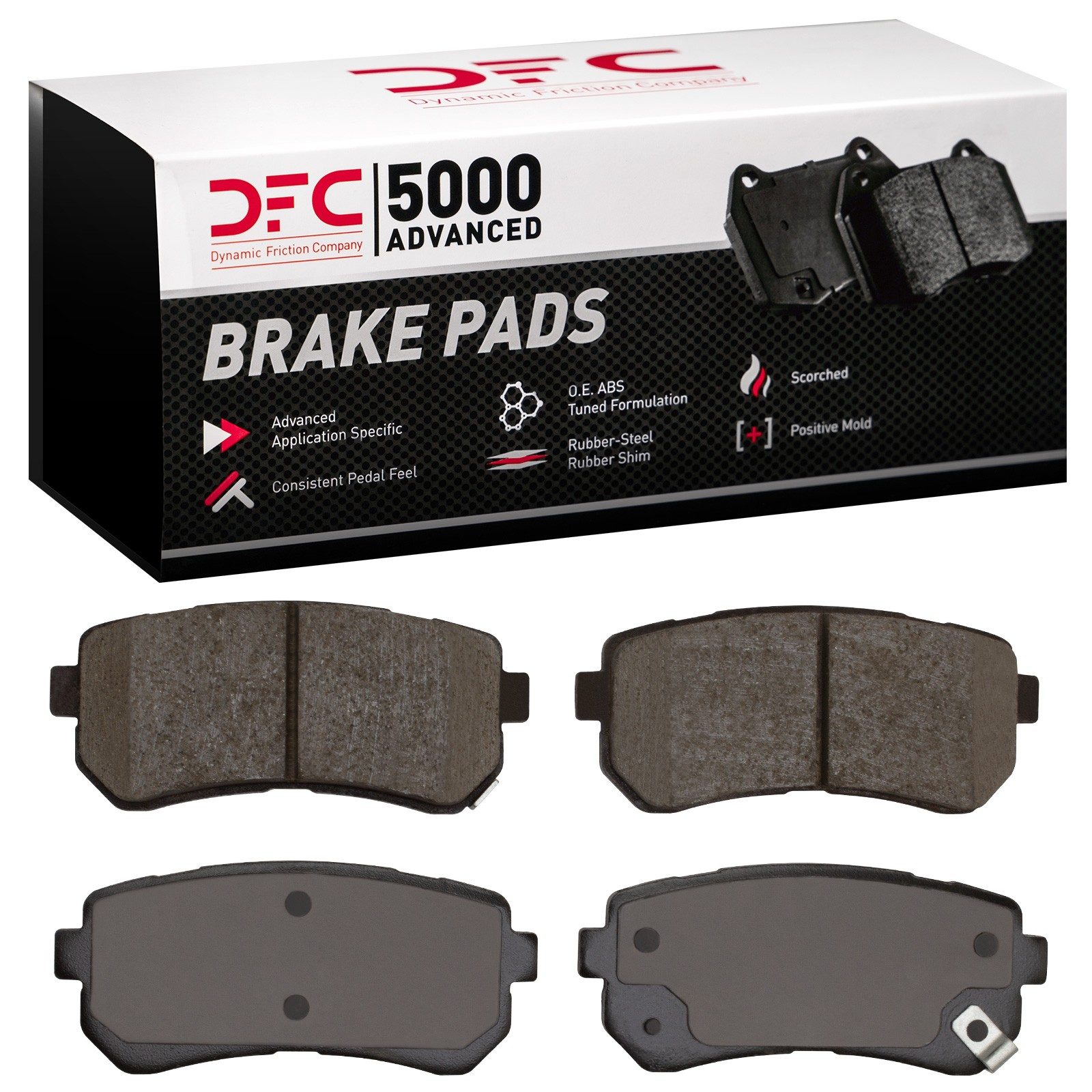 DFC Rear 5000 Advanced Ceramic Brake Pads (4 Pads) — image 2