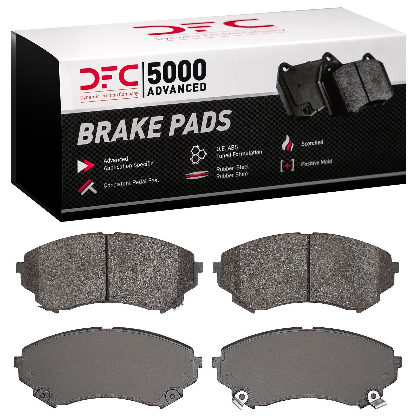DFC Front 5000 Advanced Low-Metallic Brake Pads (4 Pads) — image 2