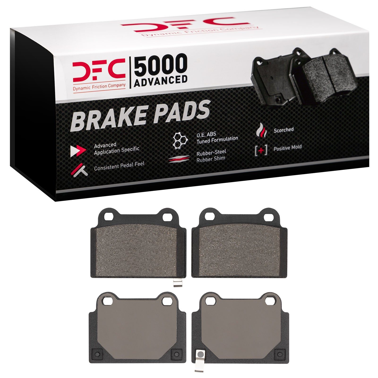 Dynamic Friction 5000 Advanced Brake Pads Without Hardware - 1551-1368-00 — image 2
