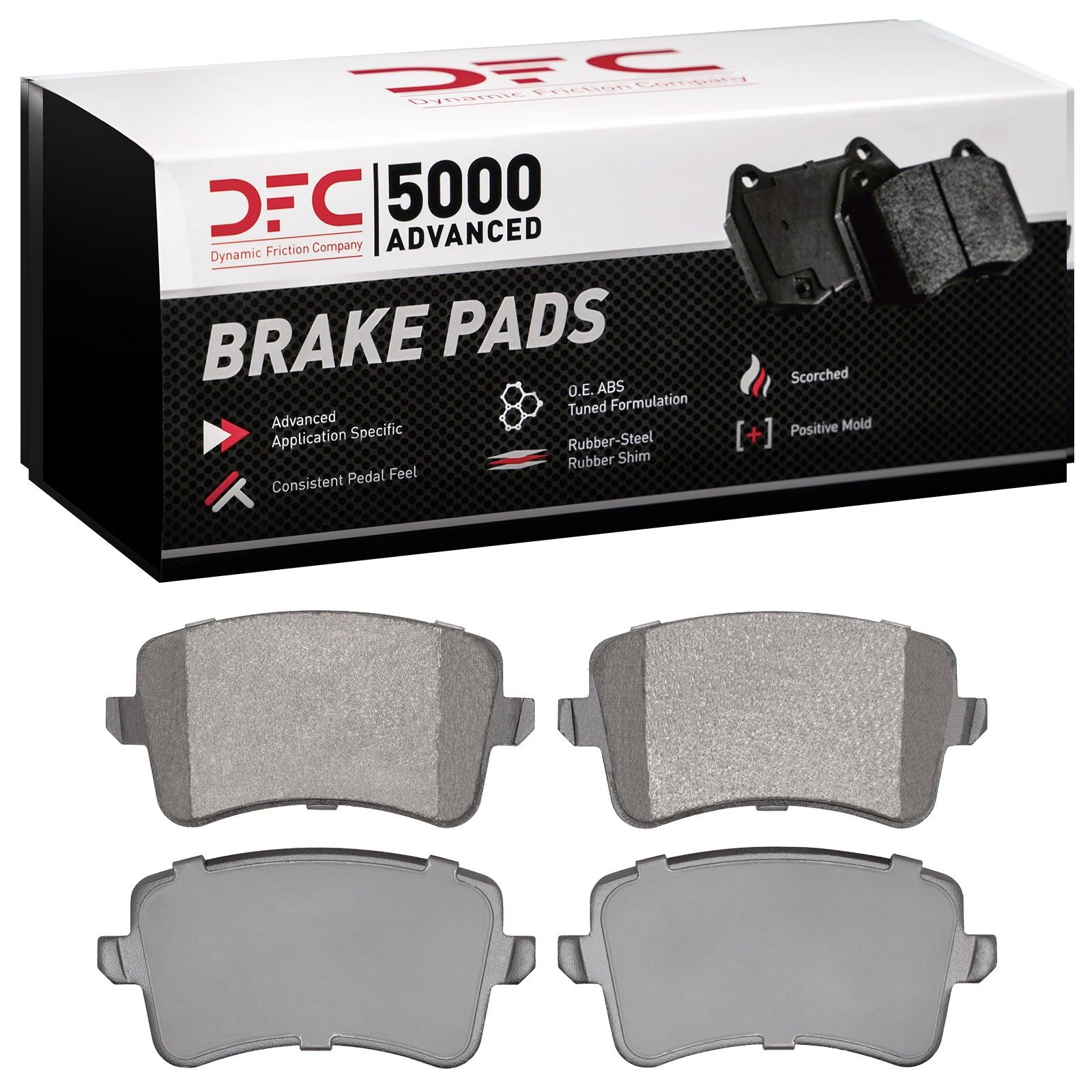 DFC Rear 5000 Advanced Low-Metallic Brake Pads (4 Pads) — image 2