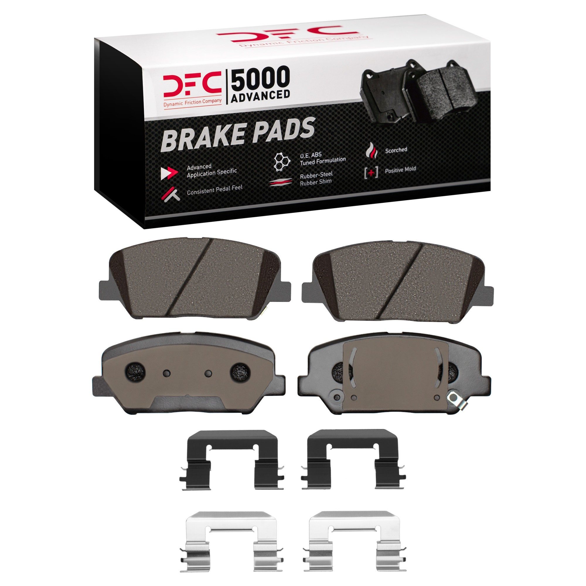 Dynamic Friction 5000 Advance Brake Pads With Hardware - 1551-1413-02