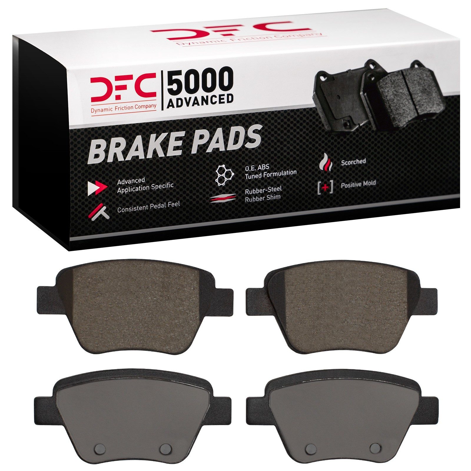 DFC Rear 5000 Advanced Ceramic Brake Pads (4 Pads) — image 2