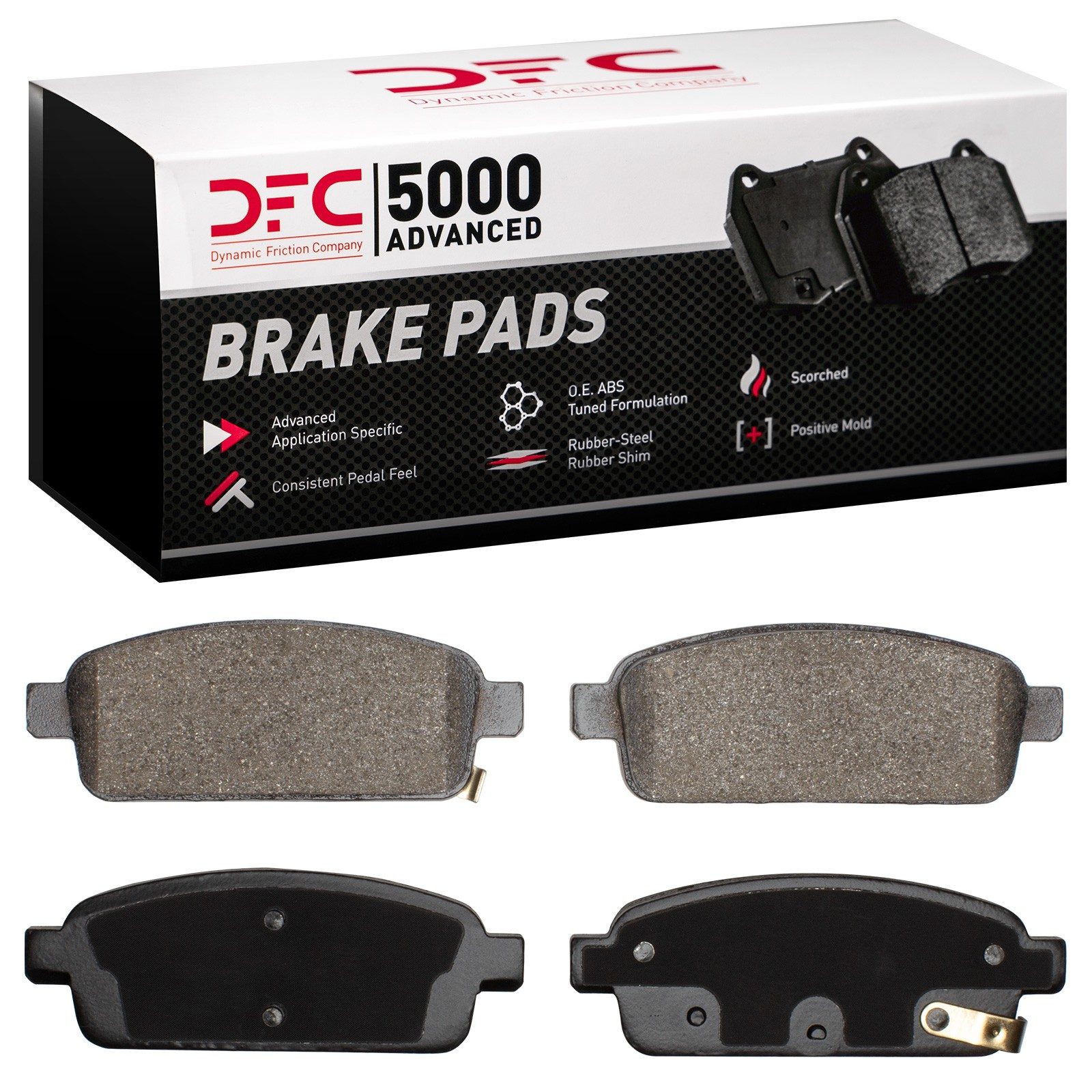 DFC Rear 5000 Advanced Ceramic Brake Pads (4 Pads) — image 2
