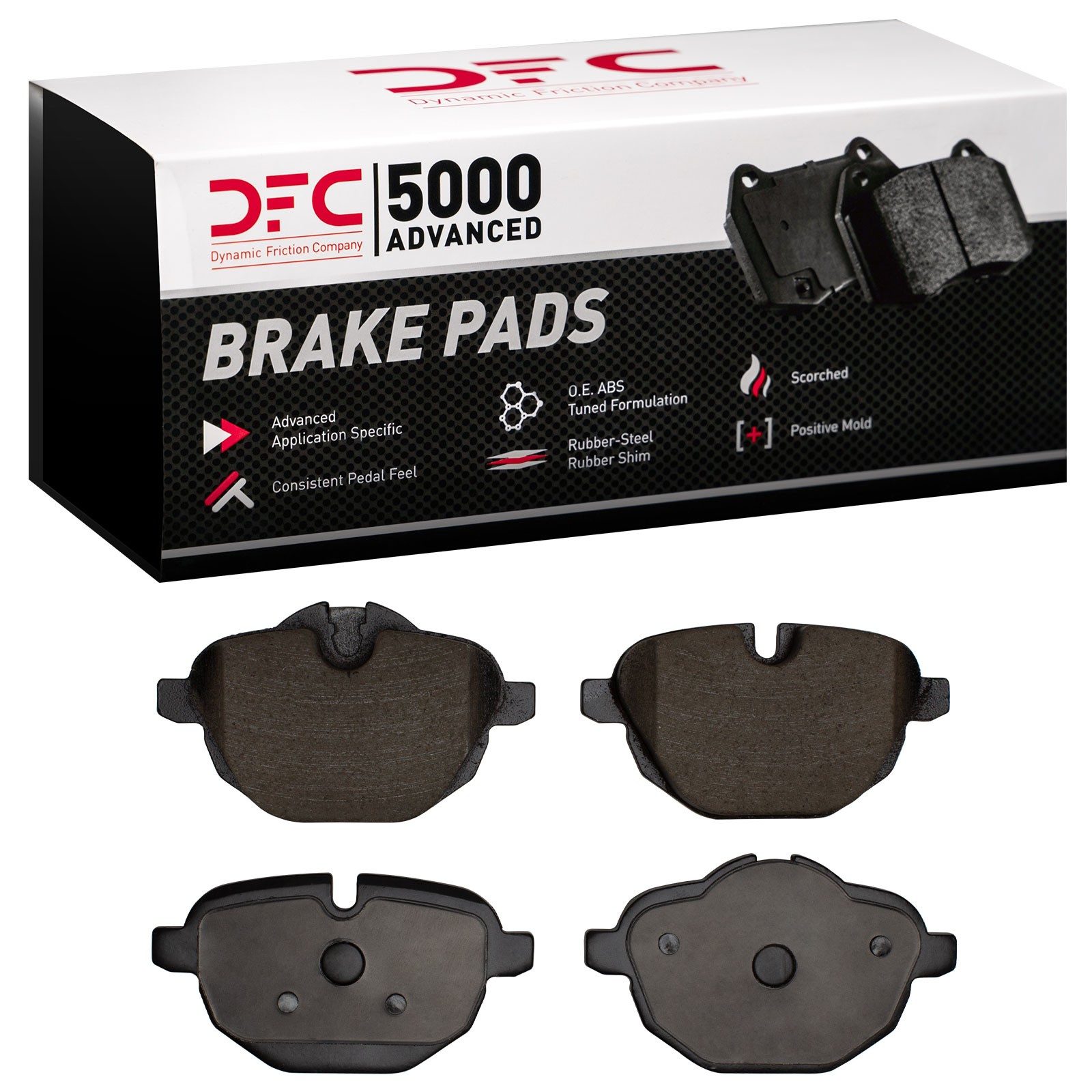 DFC Rear 5000 Advanced Ceramic Brake Pads (4 Pads) — image 2