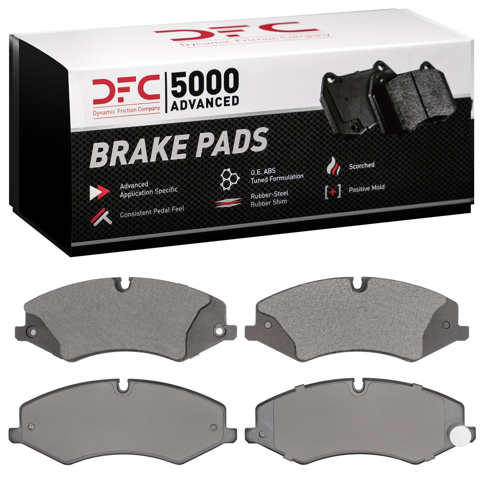 DFC 5000 Advanced Low-Metallic Brake Pads (4 Pads) — image 2