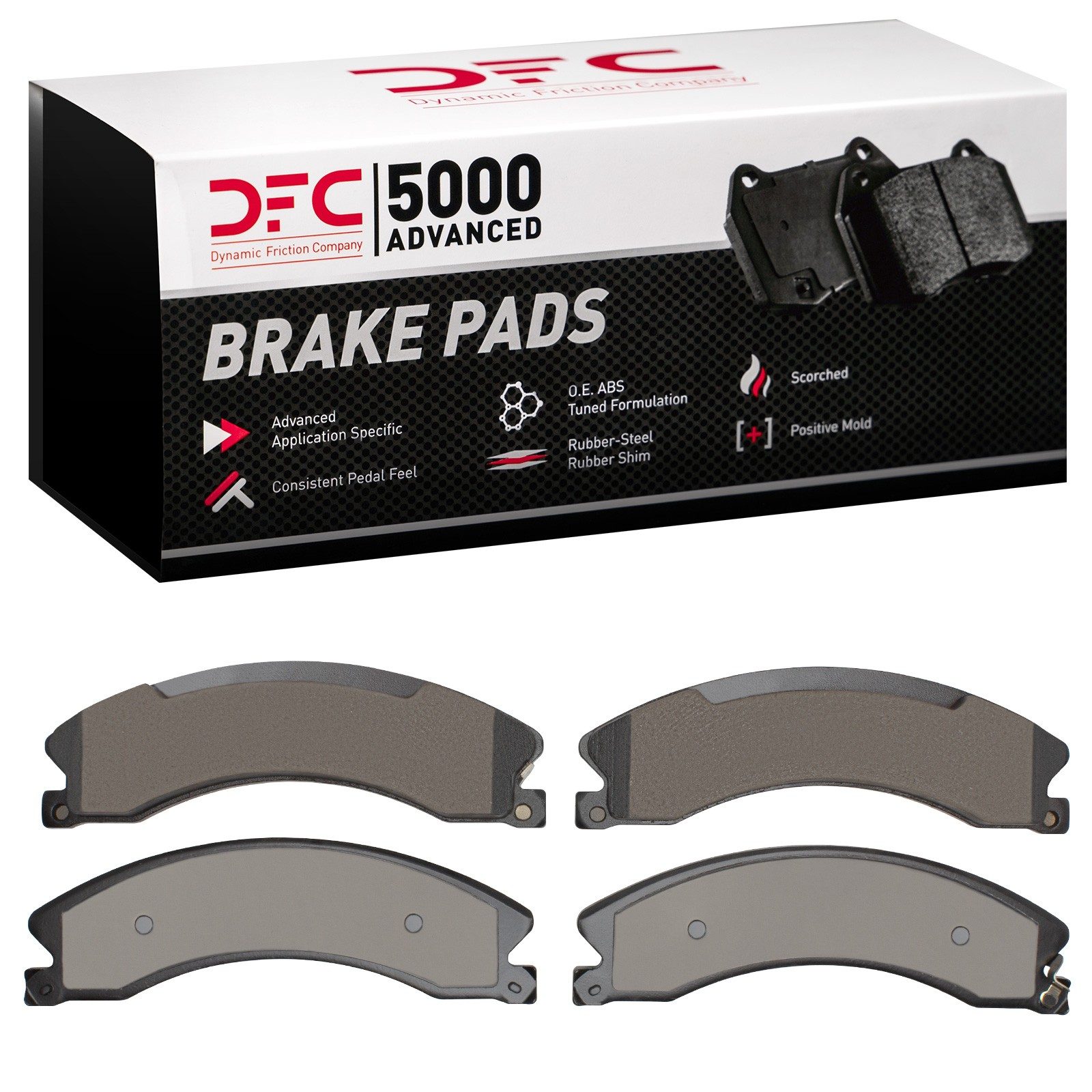 Dynamic Friction 5000 Advanced Brake Pads Without Hardware - 1551-1565-10 — image 3