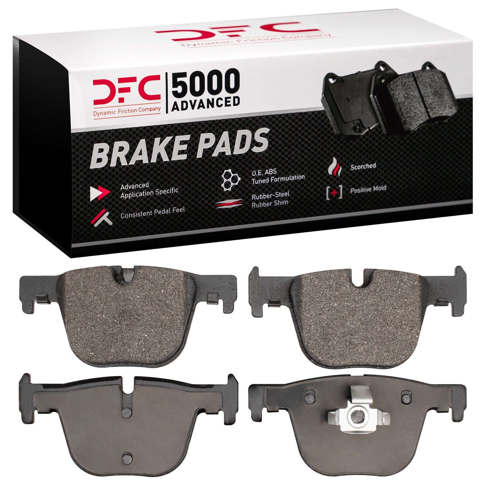 DFC Rear 5000 Advanced Low-Metallic Brake Pads (4 Pads) — image 2