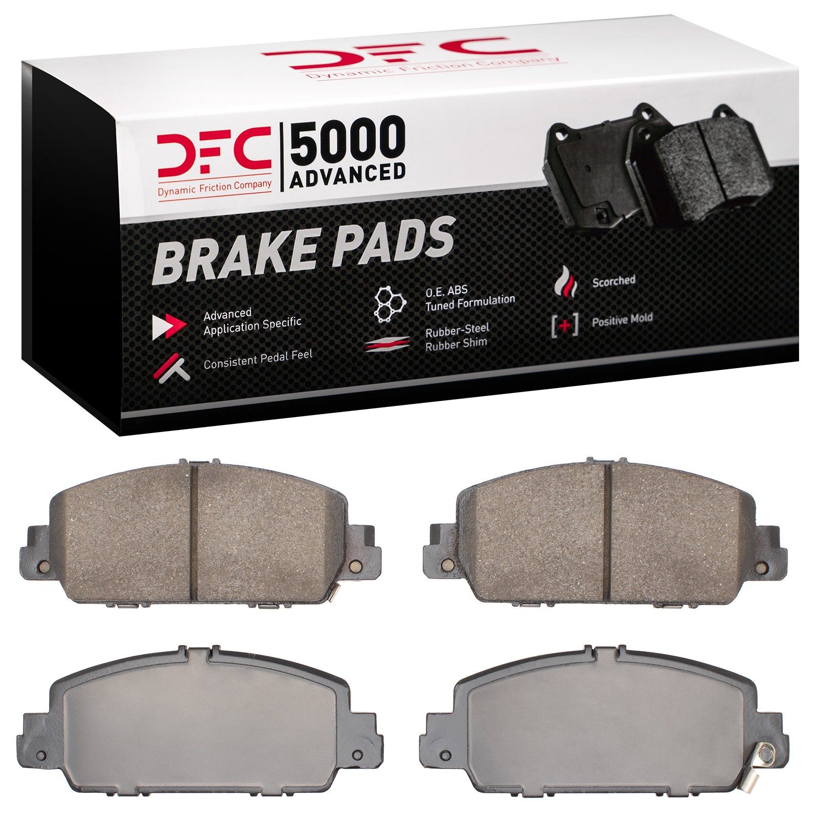 Dynamic Friction 5000 Advanced Brake Pads Without Hardware - 1551-1654-00 — image 3