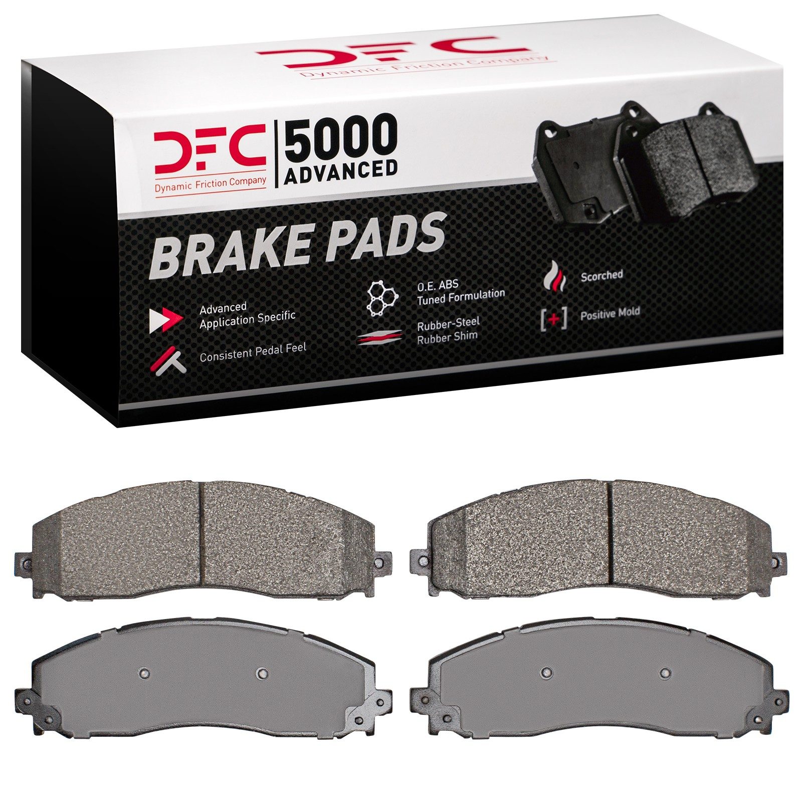 Dynamic Friction 5000 Advanced Brake Pads Without Hardware - 1551-1691-00 — image 2