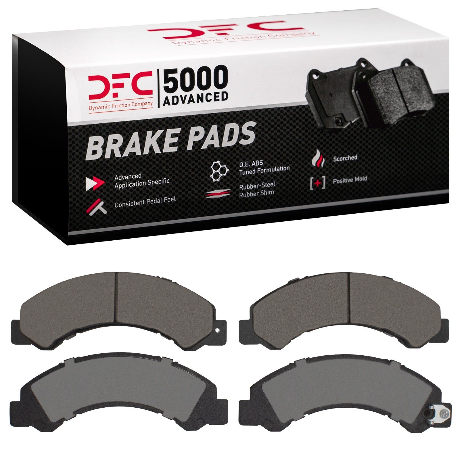 Dynamic Friction 5000 Advanced Brake Pads Without Hardware - 1551-1695-00 — image 2