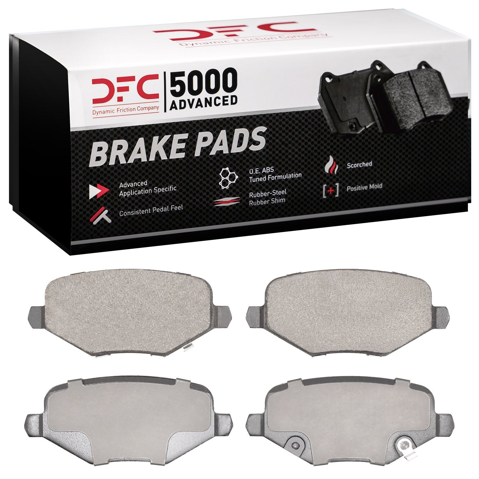 DFC Rear 5000 Advanced Ceramic Brake Pads (4 Pads) — image 2