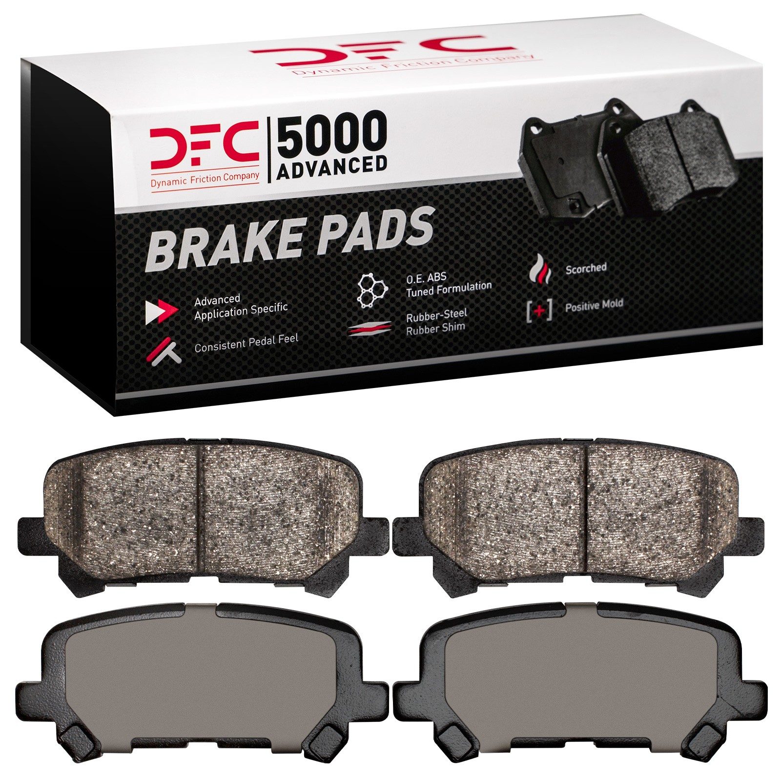 DFC Rear 5000 Advanced Ceramic Brake Pads (4 Pads) — image 2