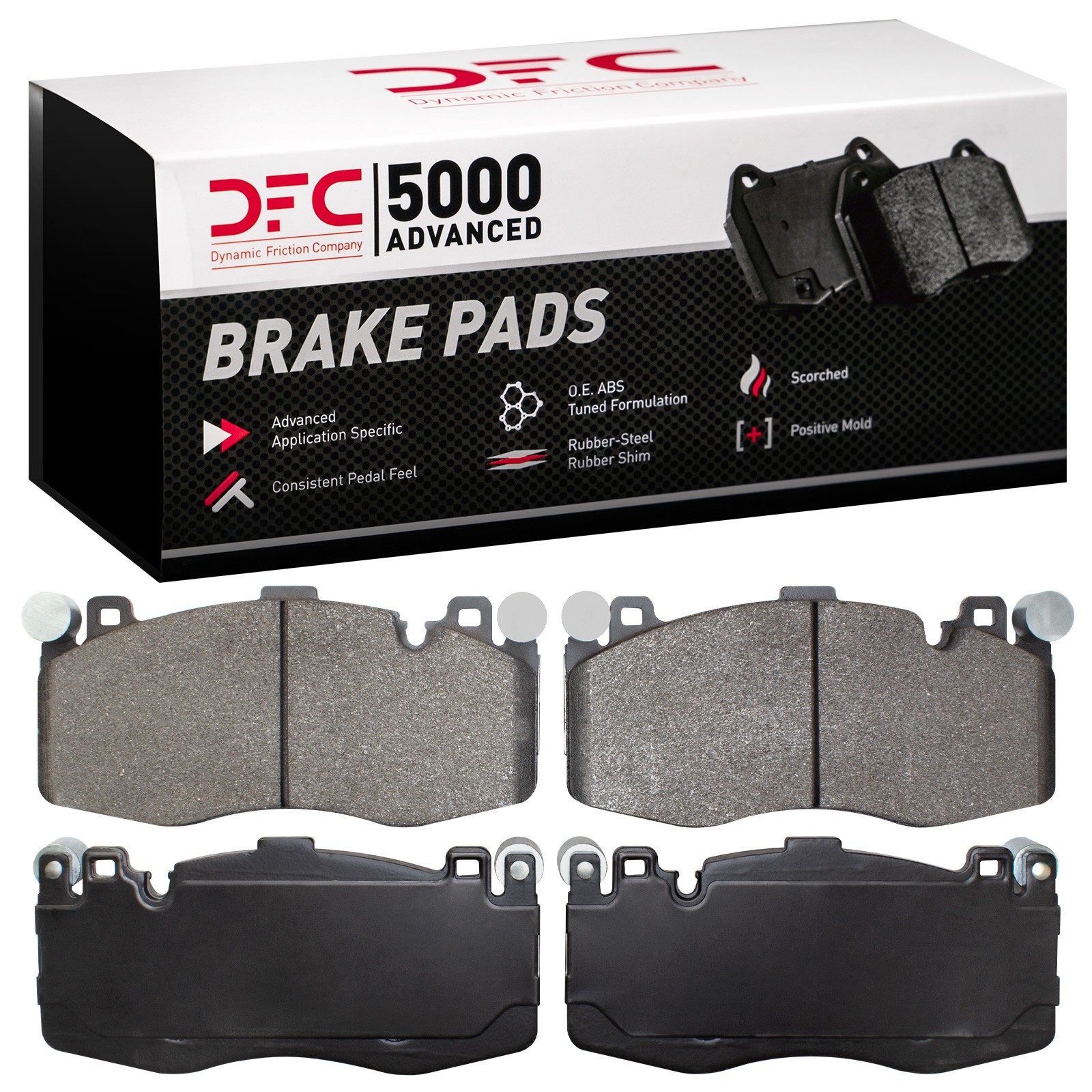 DFC Front 5000 Advanced Low-Metallic Brake Pads (4 Pads) — image 2