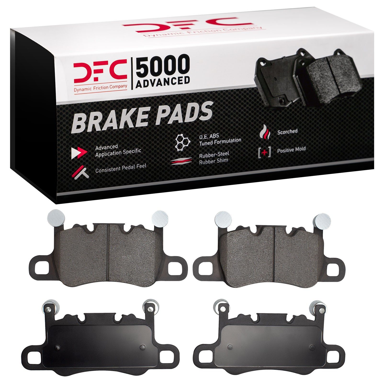 DFC Rear 5000 Advanced Low-Metallic Brake Pads (4 Pads) — image 3