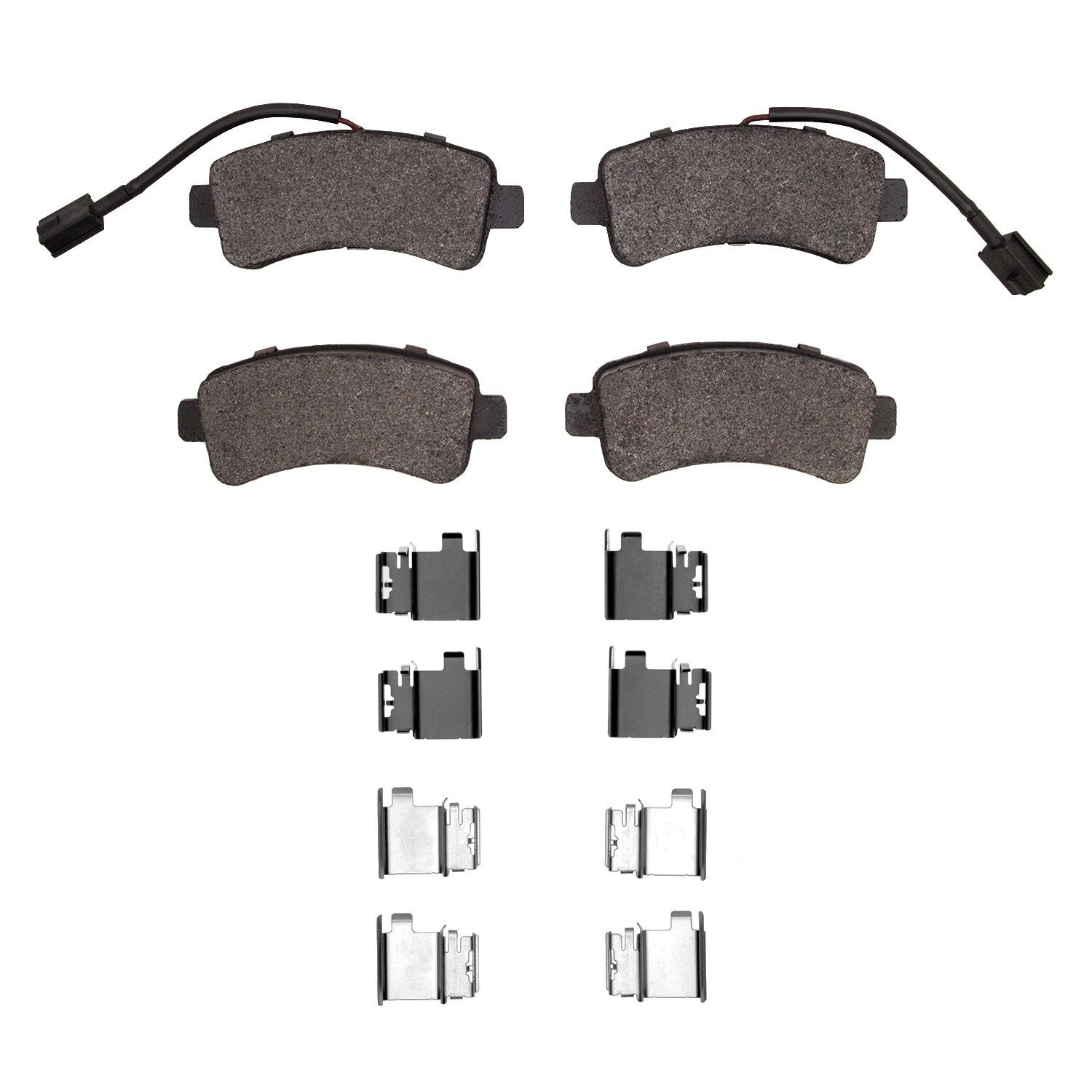 Dynamic Friction 5000 Advance Brake Pads With Hardware - 1551-1746-01