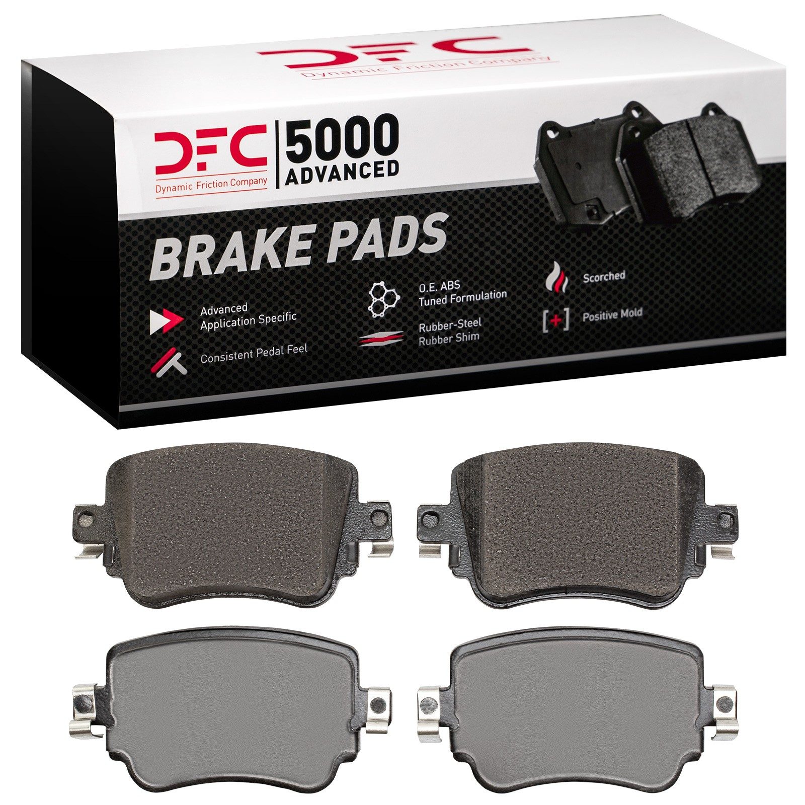 DFC Rear 5000 Advanced Ceramic Brake Pads (4 Pads) — image 2