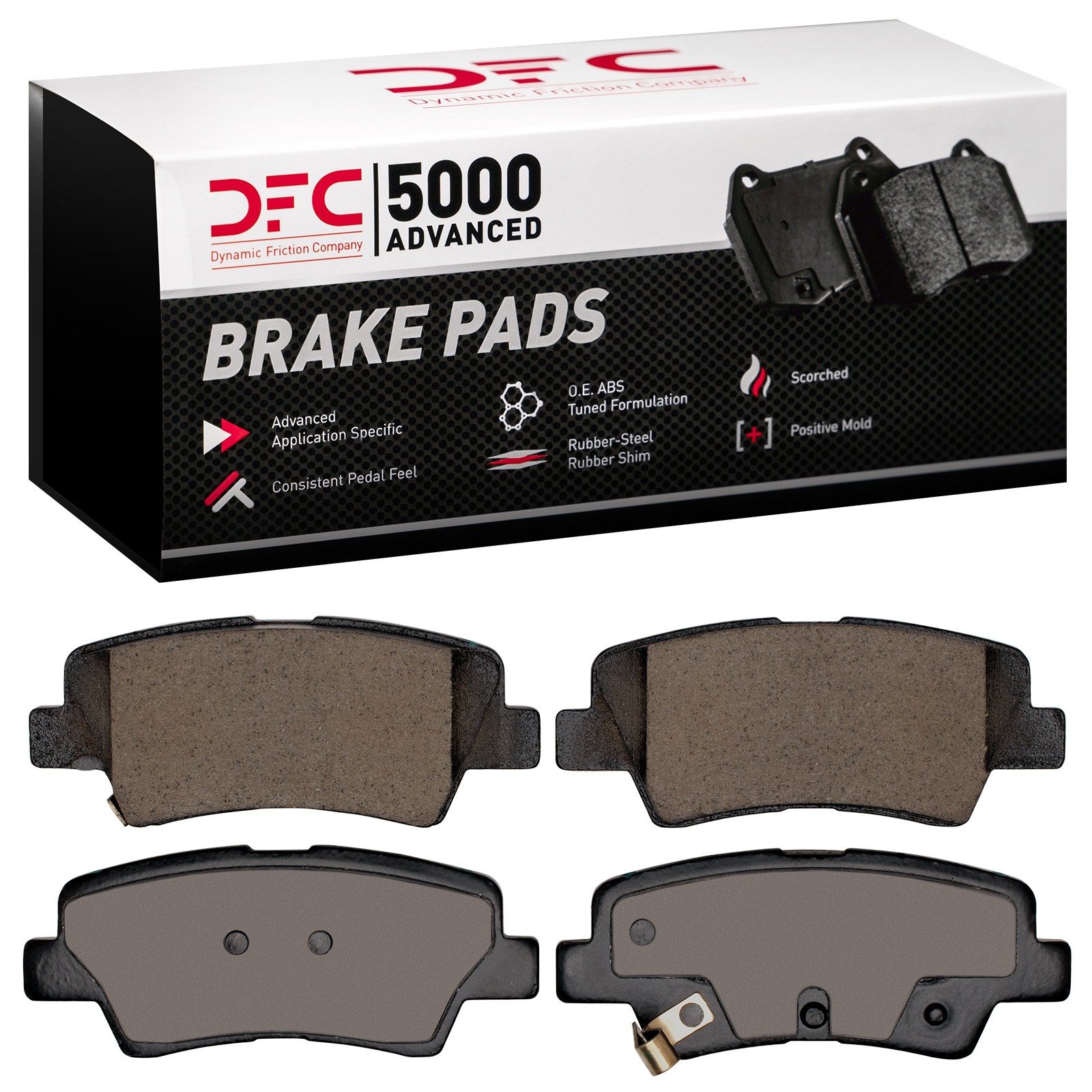 DFC Rear 5000 Advanced Ceramic Brake Pads (4 Pads) — image 2