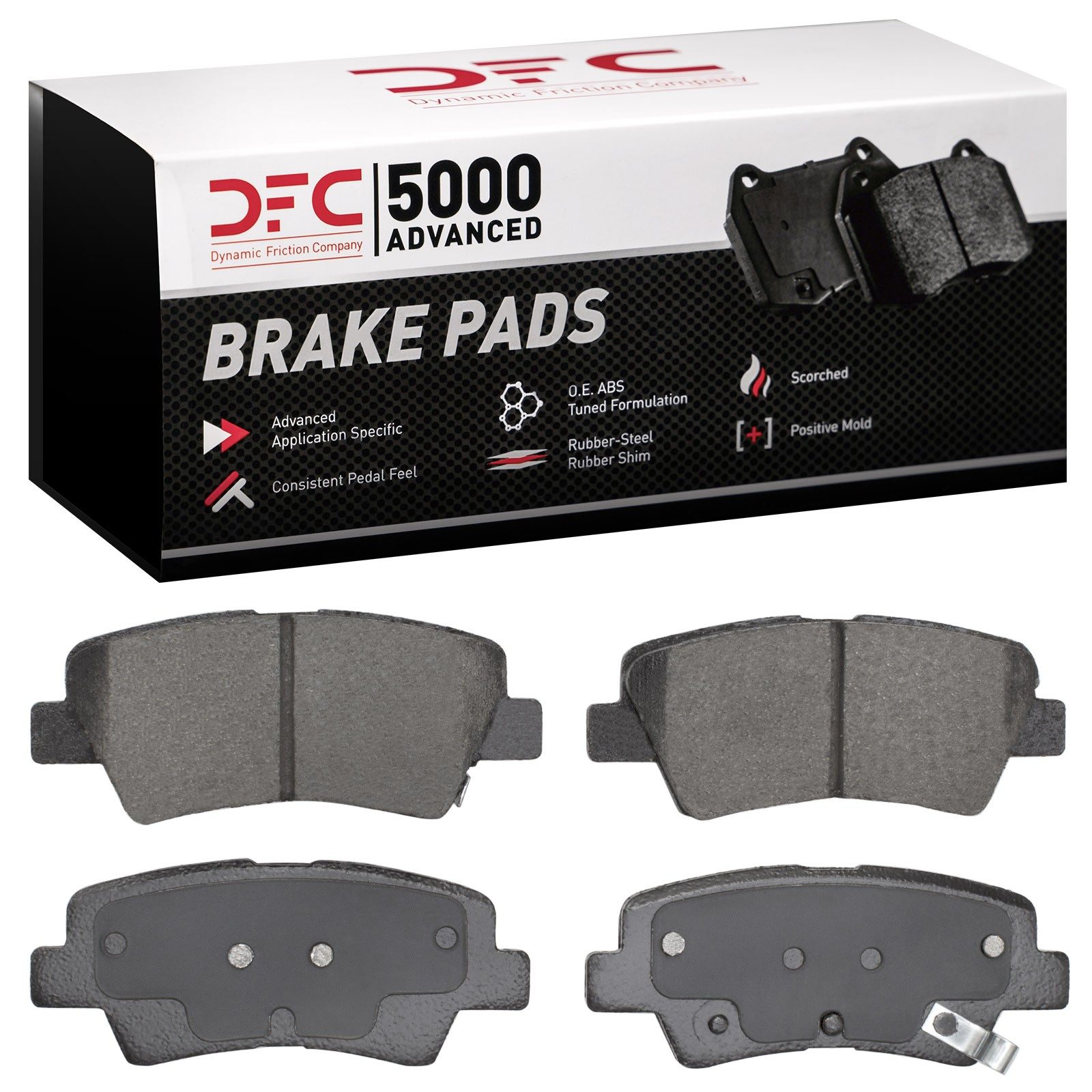 DFC Rear 5000 Advanced Ceramic Brake Pads (4 Pads) — image 2